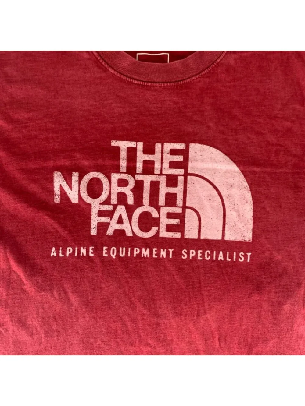The North Face Red Short Sleeve Crewneck Shirt Mens Large